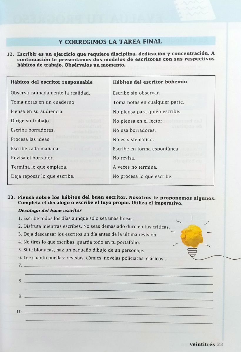 Destrezas ELE A2-B1 Expresion escrita