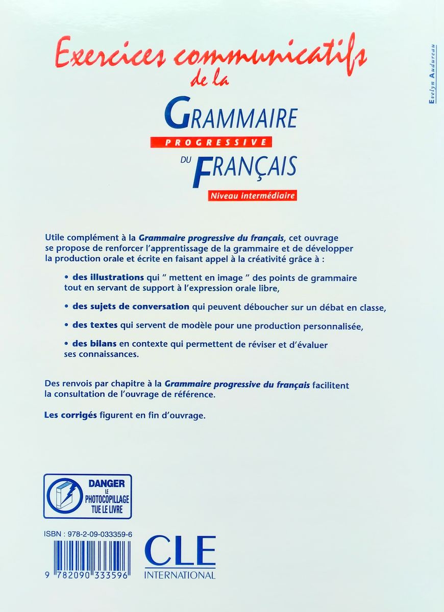 Grammaire progressive du francais Intermediaire Exercices Communicatifs