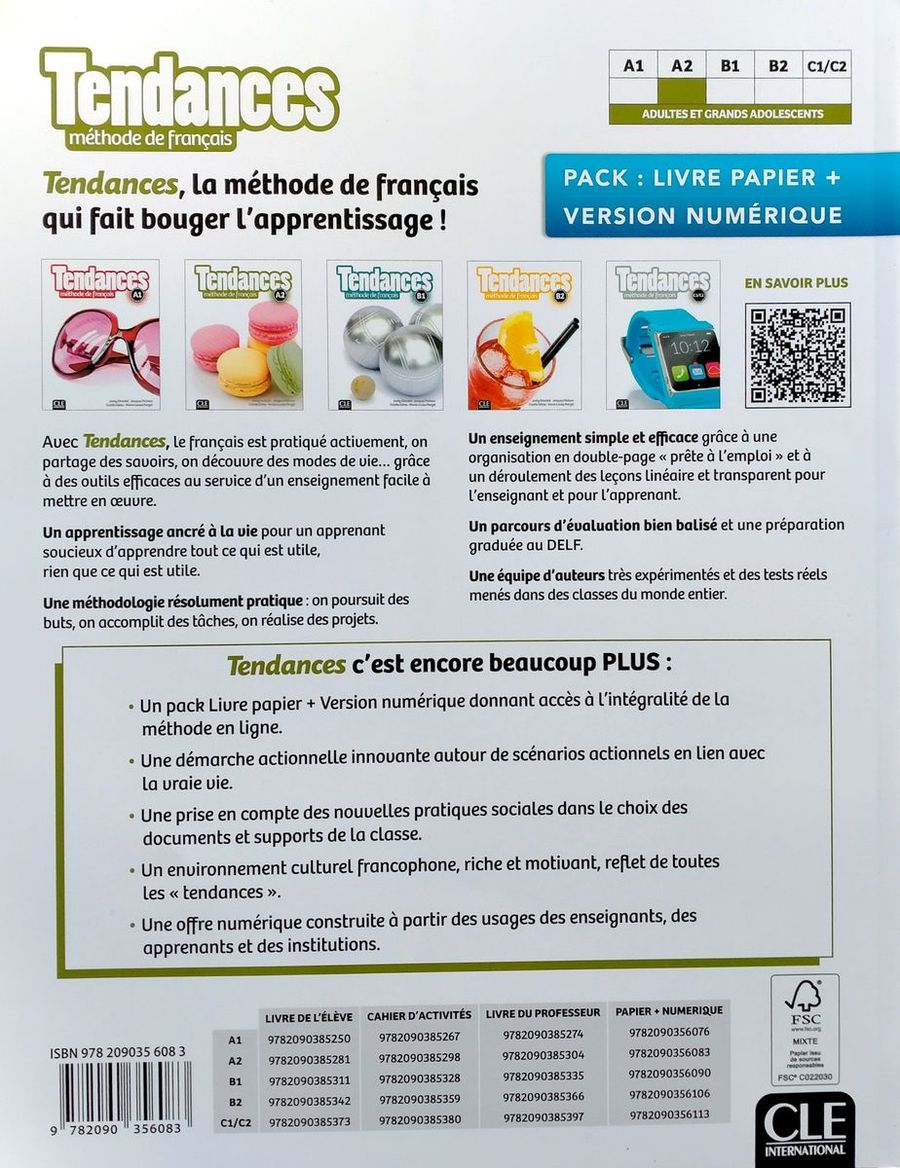 Tendances A2 Livre de l'eleve + Version numerique