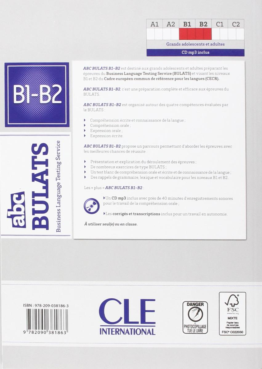 ABC Bulats Francais B1-B2 Livre + CD audio