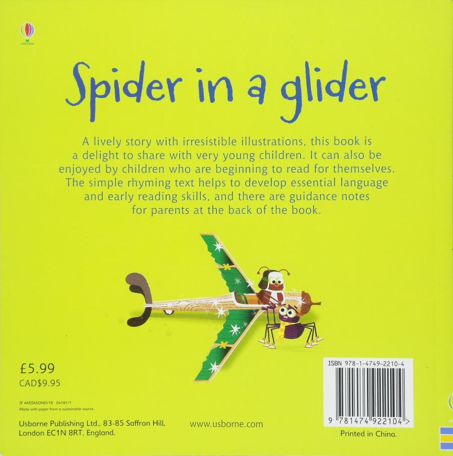 Usborne Phonics Readers Spider in a Glider