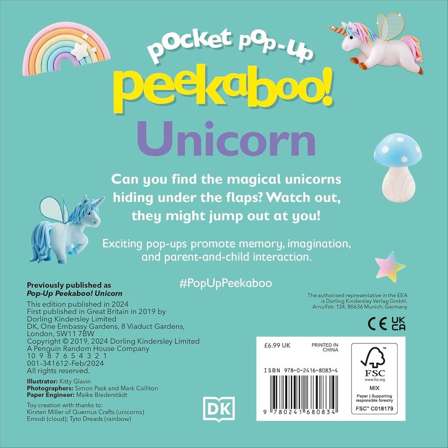 Pocket Pop-Up Peekaboo Unicorn