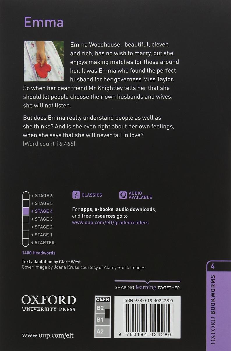 Oxford Bookworms Library 4 Emma with Audio Download (access card inside)
