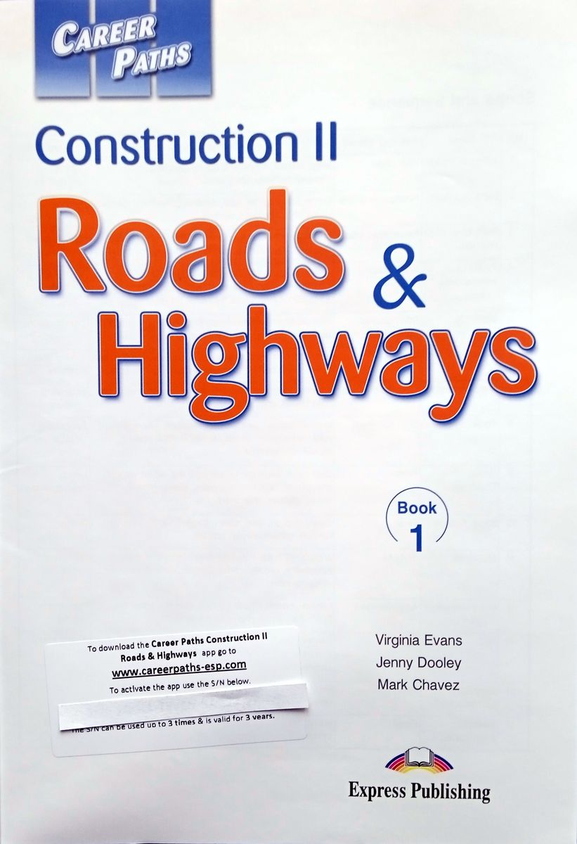 Career Paths Construction 2 Roads and Highways Teacher's Book, Student's Book with Digibook and Online Audio