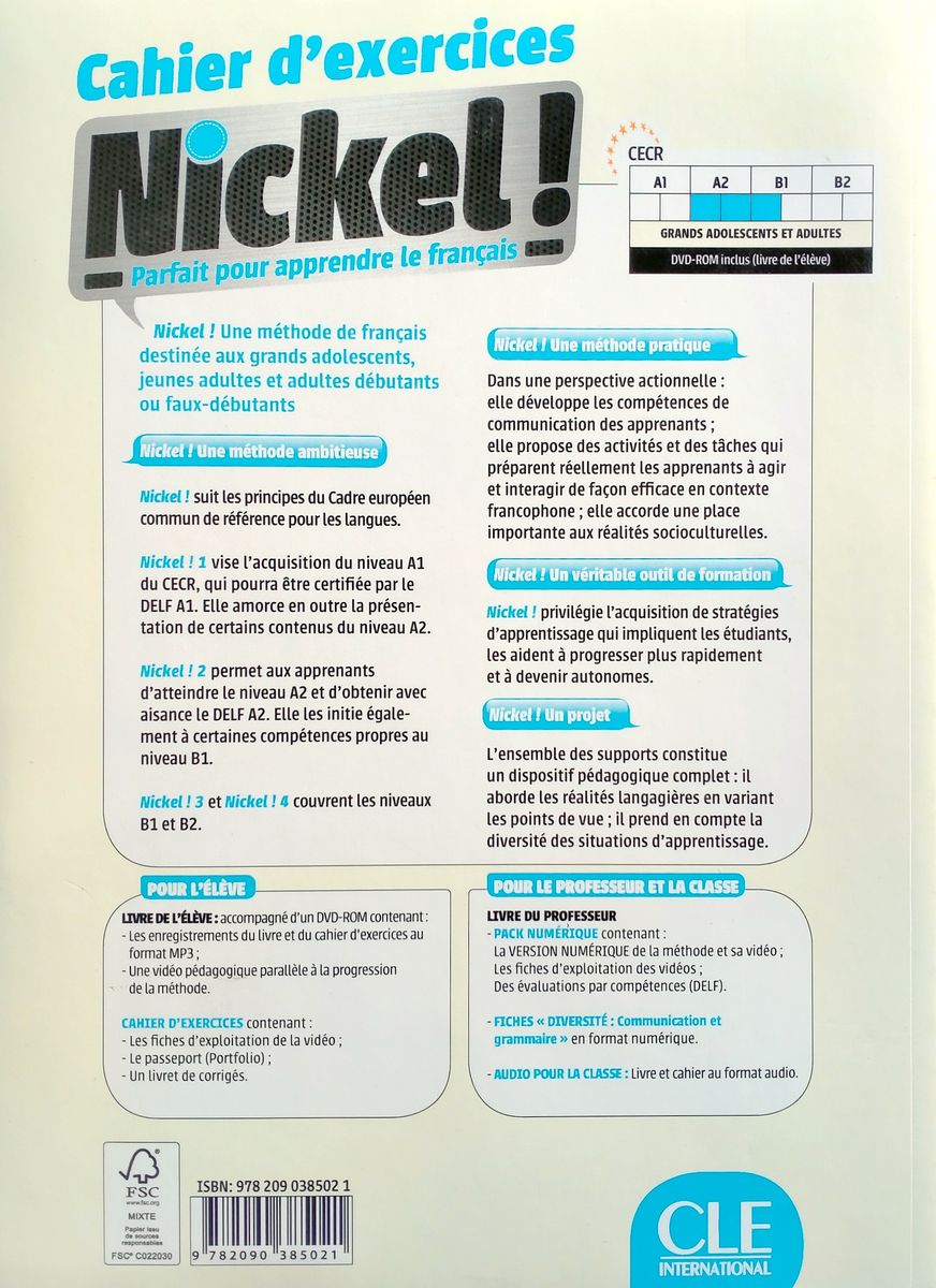Nickel! 2 Cahier d'exercices