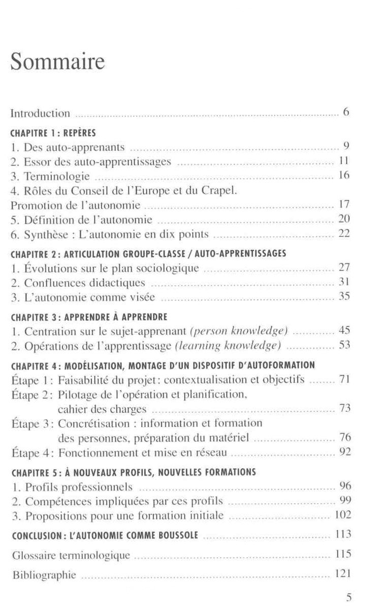 Les auto-apprentisages