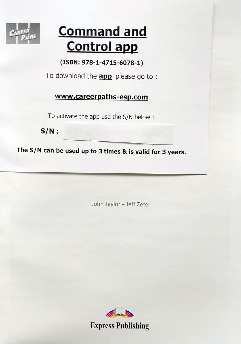 Career Paths Command and Control Student's Book with Digibook