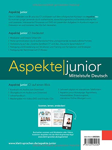 Aspekte junior C1 Kursbuch + Audios zum Download
