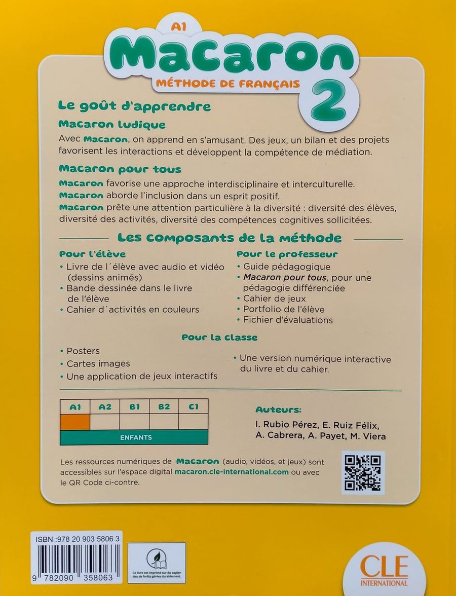 Macaron 2 A1 Livre de l'eleve