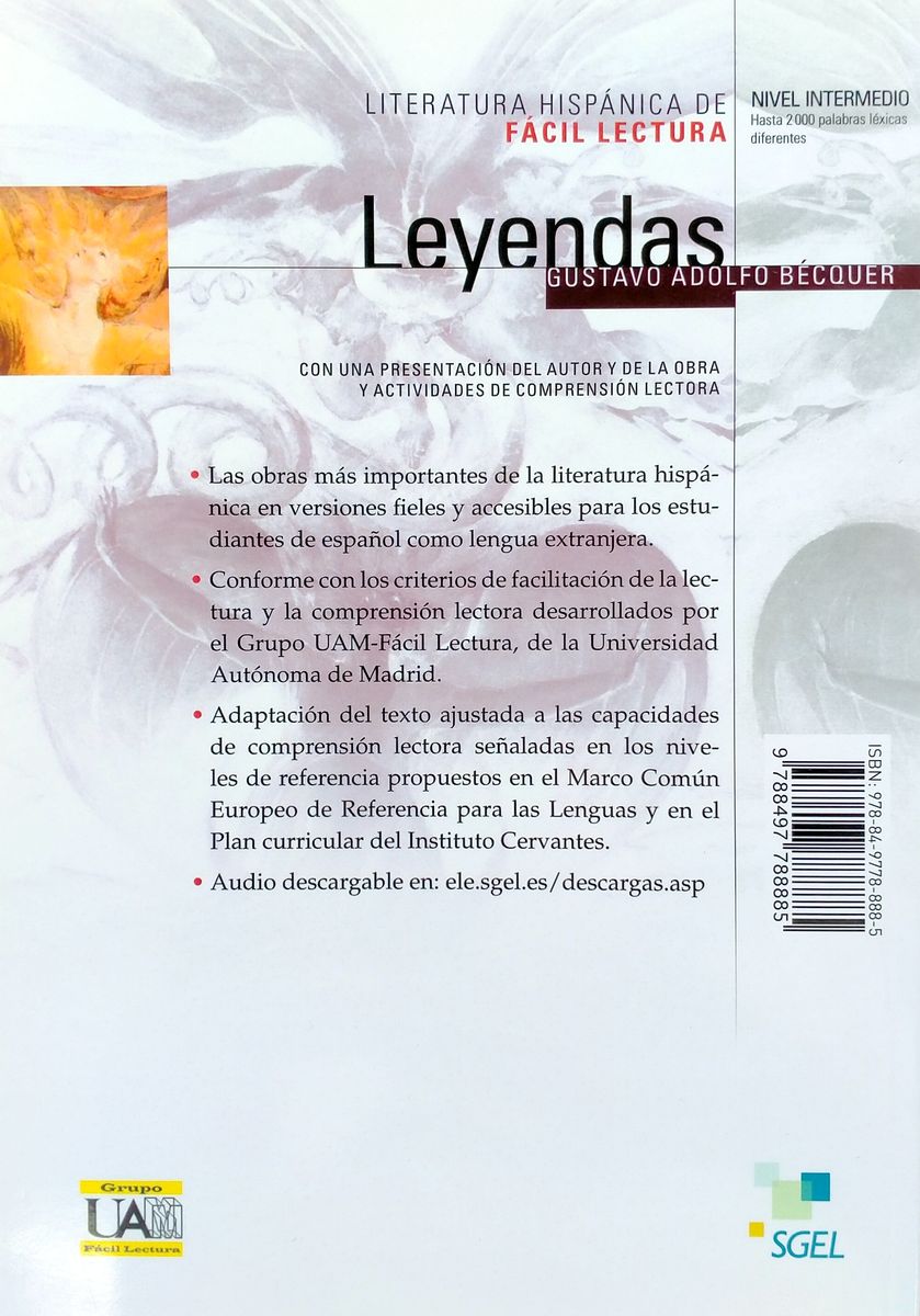 Literatura hispanica de Facil Lectura B1 Leyendas de Gustavo Adolfo Becquer + Audio
