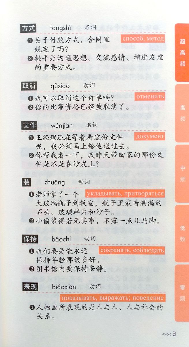 Частотная лексика китайского языка для экзамена HSK 5