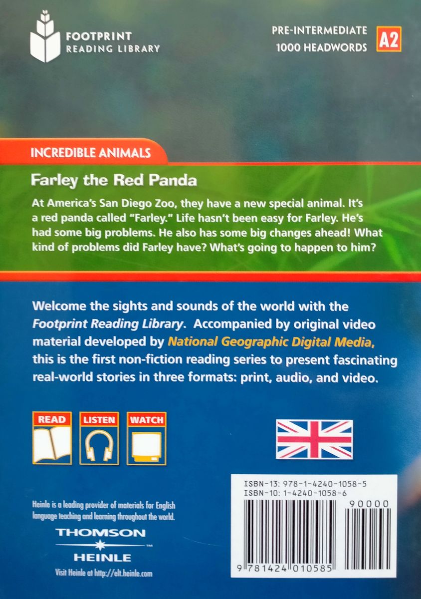 Footprint Reading Library 1000 Headwords Farley the Red Panda (A2)