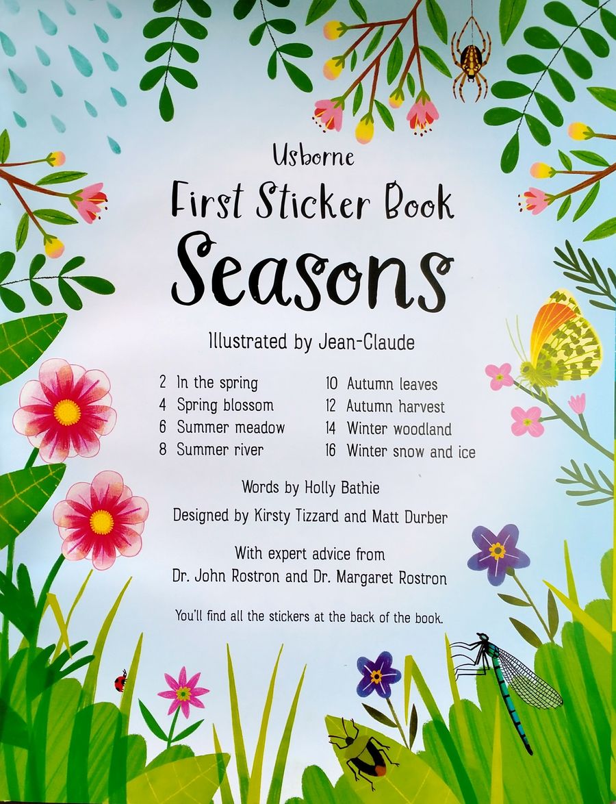 Usborne First Sticker Book Seasons