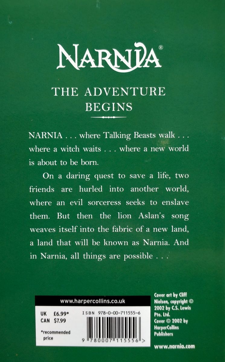 The Chronicles of Narnia Book 1 The Magician's Nephew