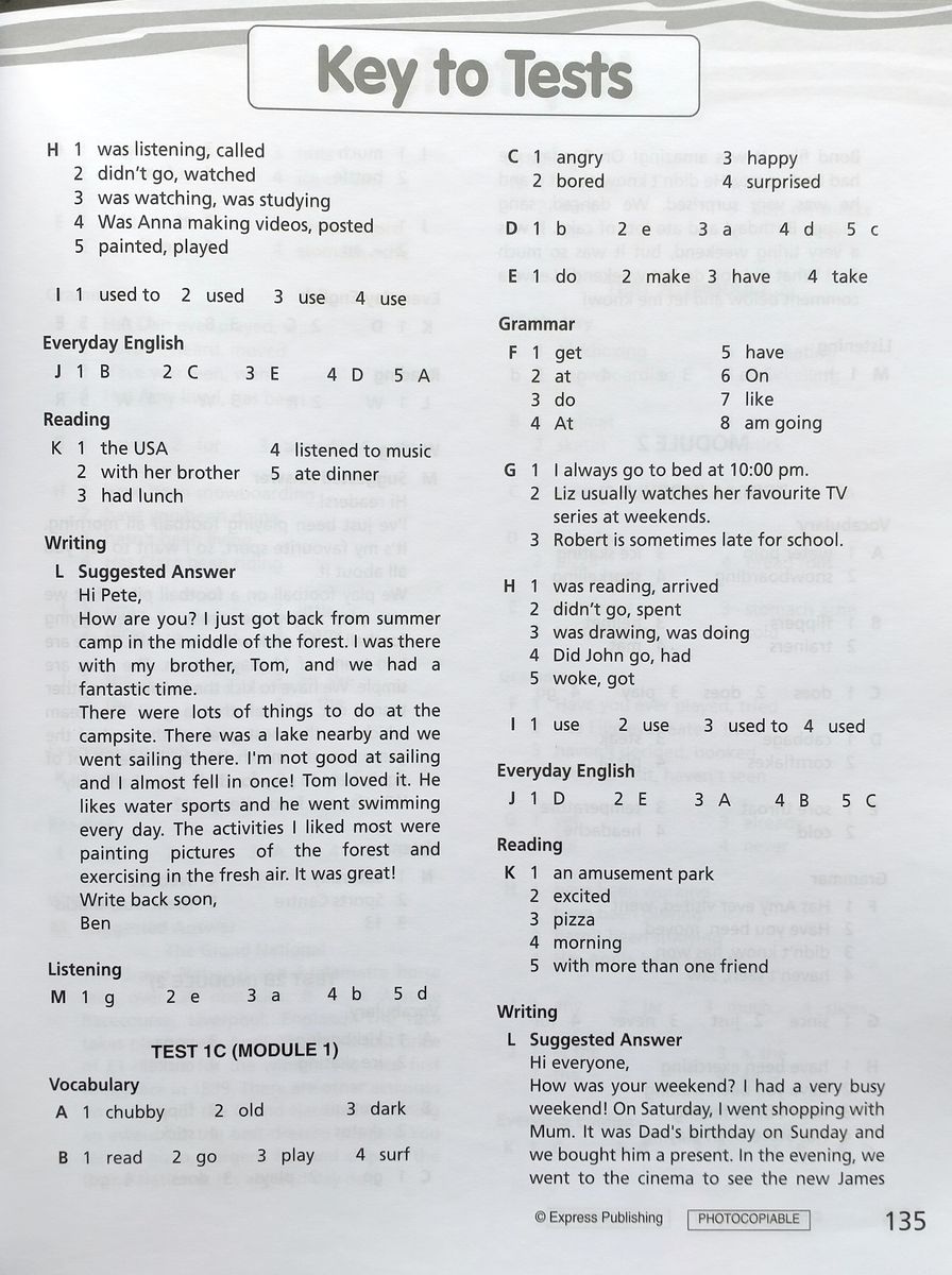 Right On! 2 Test Booklet