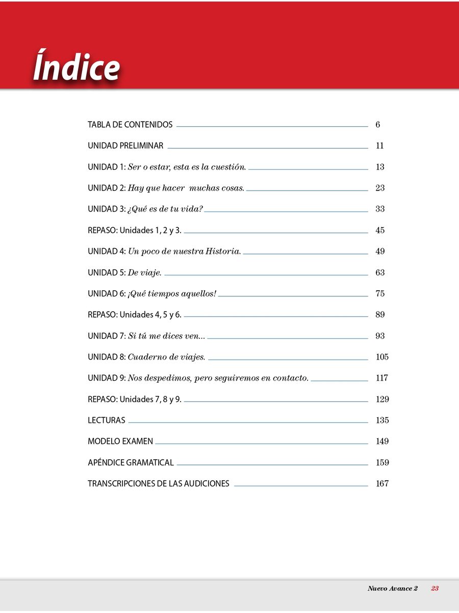 Nuevo Avance 2 Libro del alumno + CD