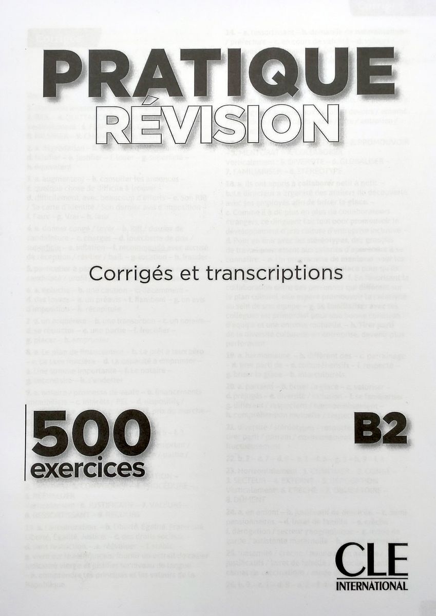 Pratique Revision B2 Livre + Corriges + Audio telechargeable