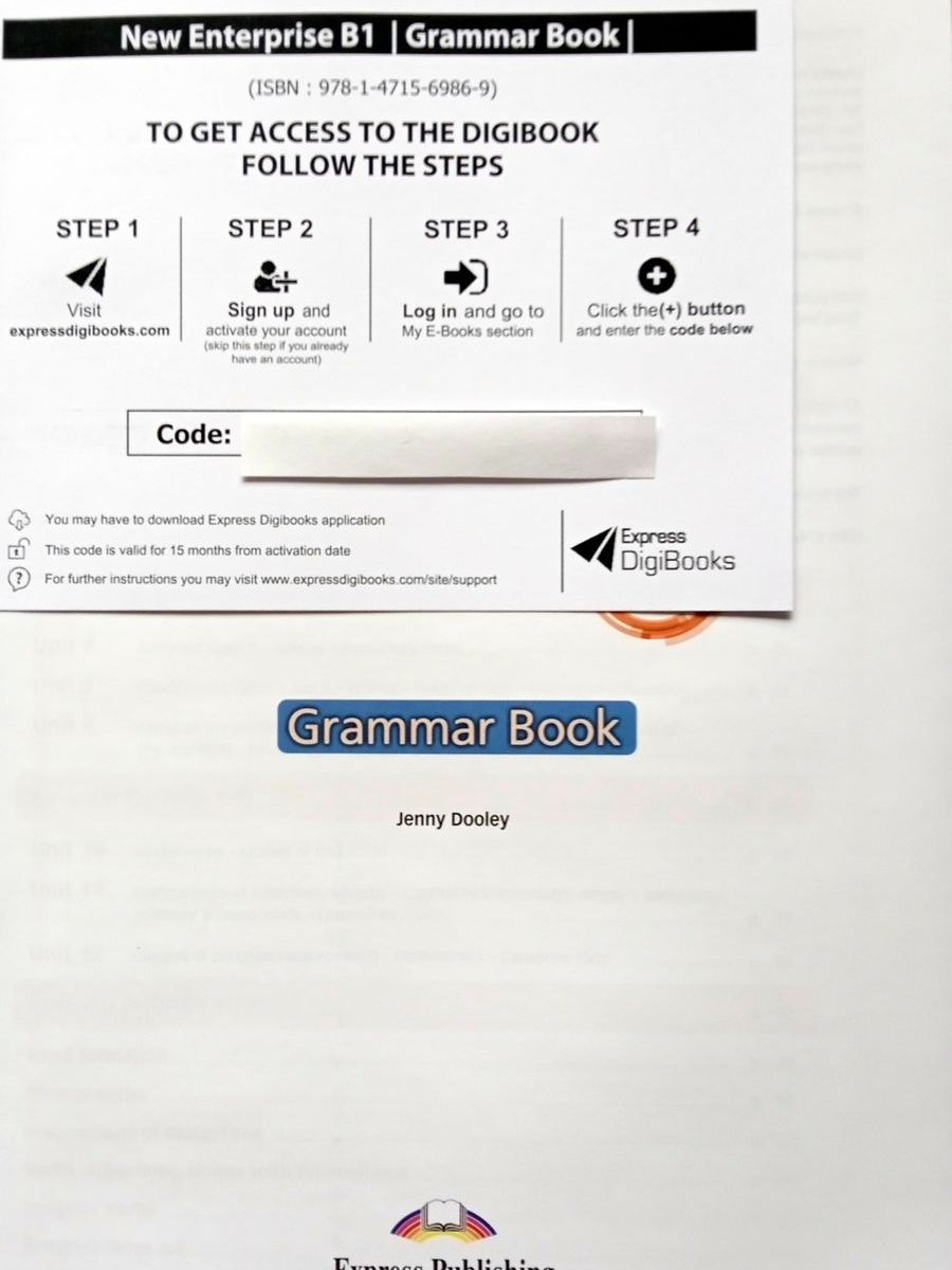 New Enterprise B1 Grammar Book with Digibook купить недорого в  интернет-магазине - RELOD | ISBN 9781471569920