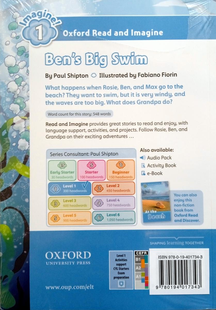 Oxford Read and Imagine 1 Ben's Big Swim with Audio Download (access card inside)