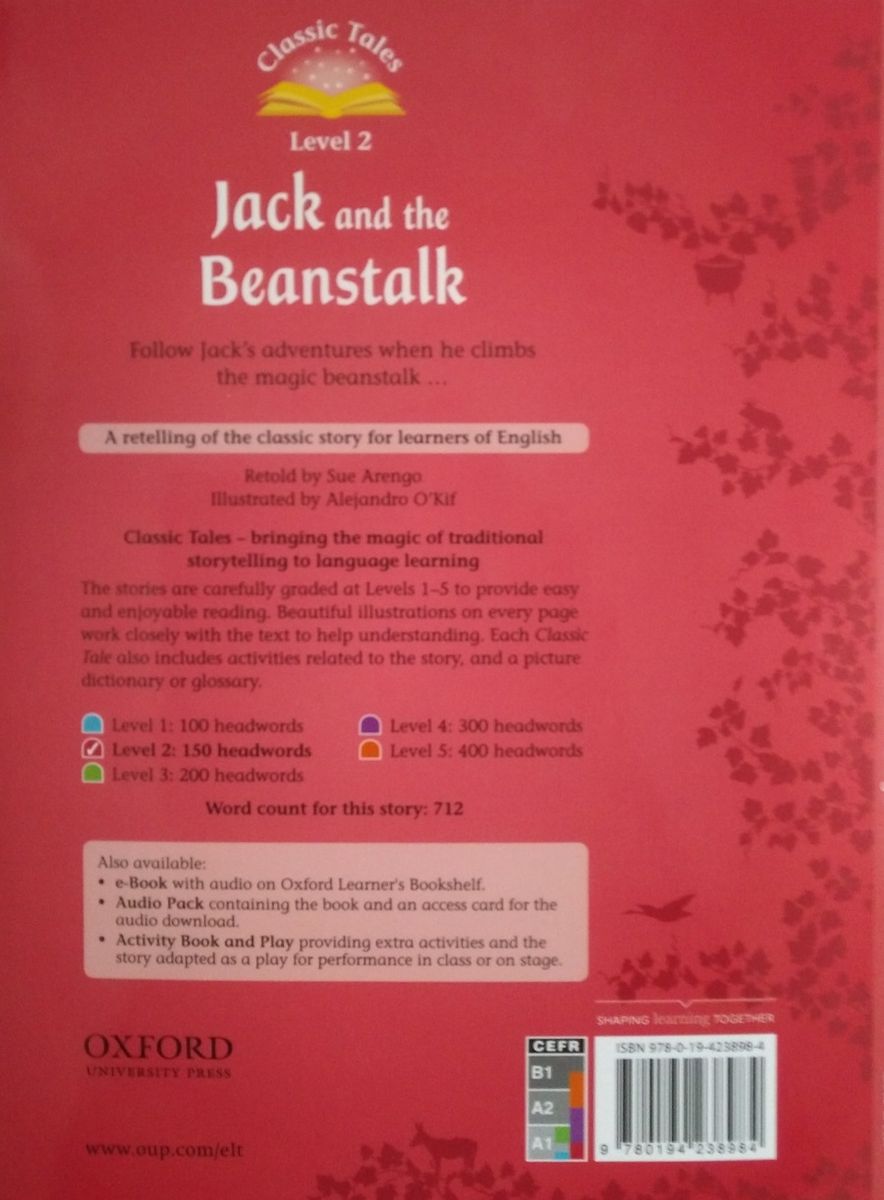 Classic Tales Level 2 Jack and the Beanstalk with e-Book and Audio CD