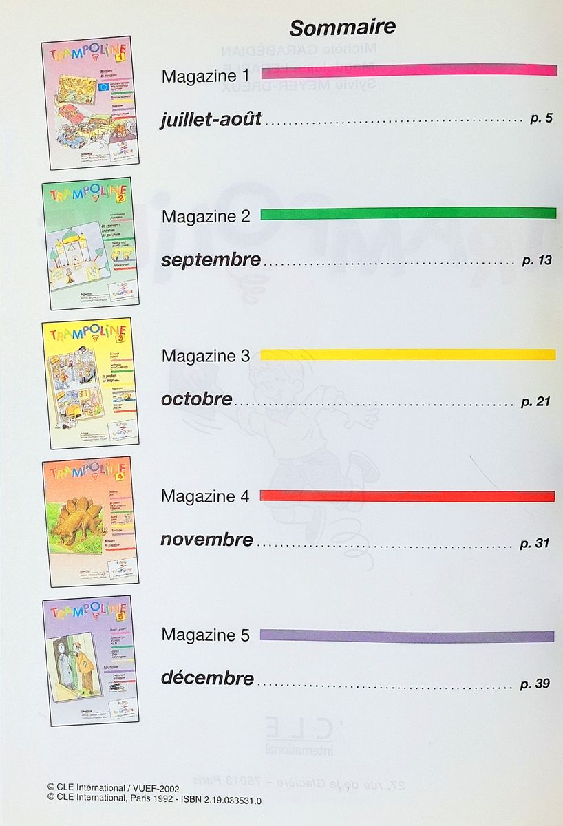 Trampoline 2 Livre de l'eleve