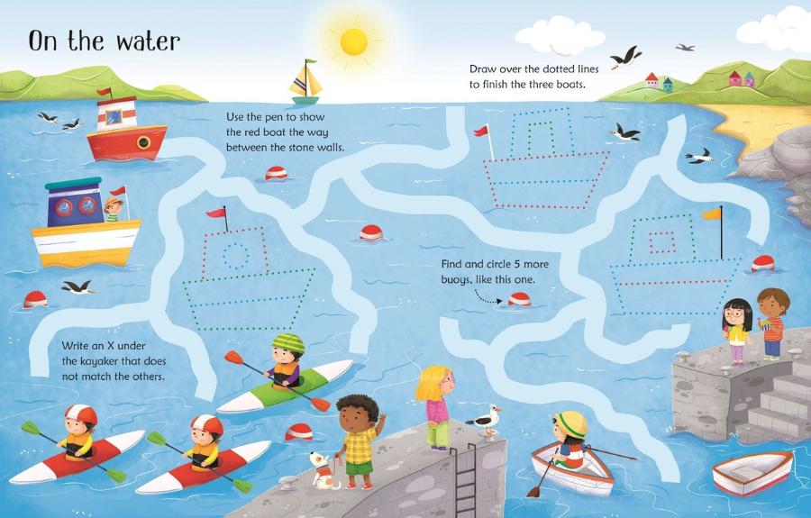 Usborne Wipe-Clean Seashore Activities