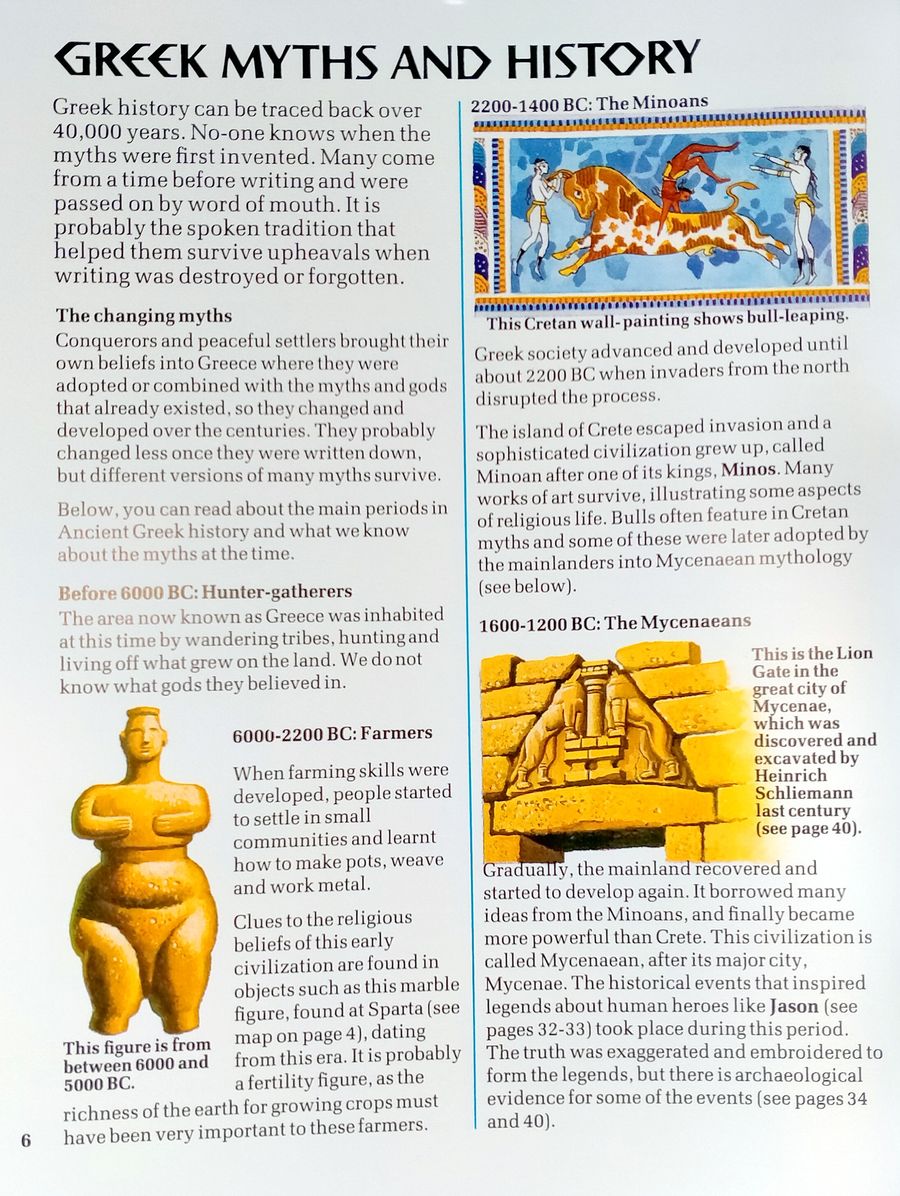 Usborne Illustrated Guide to Greek Myths and Legends
