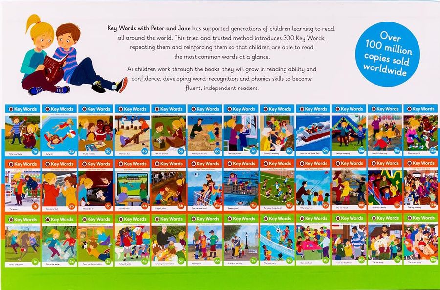 Key Words with Peter and Jane 36 Classic Storybooks Box-Set Level 1 to 12
