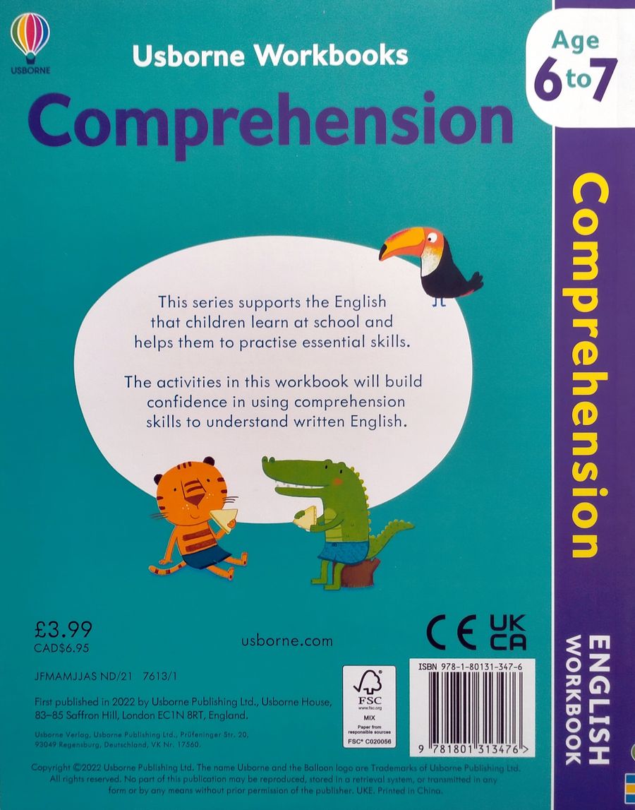 Usborne Workbooks Comprehension 6-7