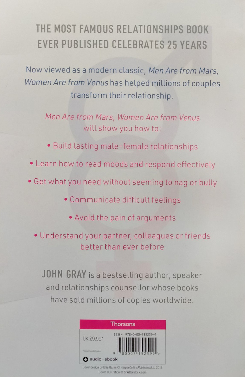 Men are from Mars, Women are from Venus