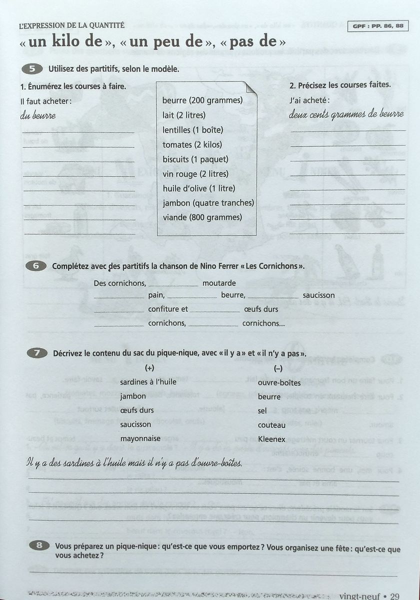 Grammaire progressive du francais Intermediaire Exercices Communicatifs