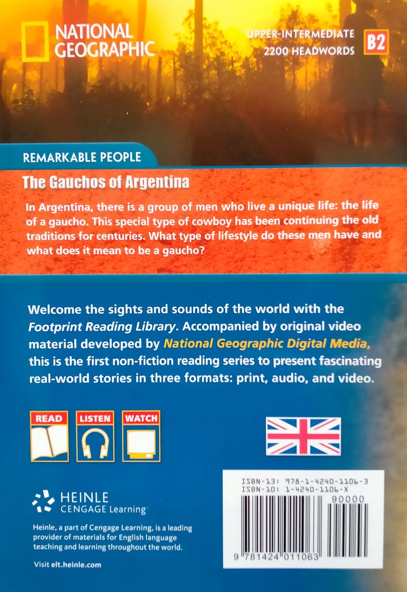 Footprint Reading Library 2200 Headwords The Gauchos of Argentina with Multi-ROM (B2)