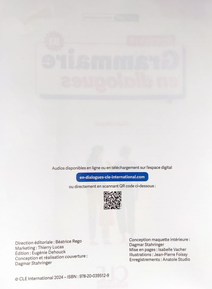 La Nouvelle Grammaire en dialogues Intermediaire B1 Livre + Audio