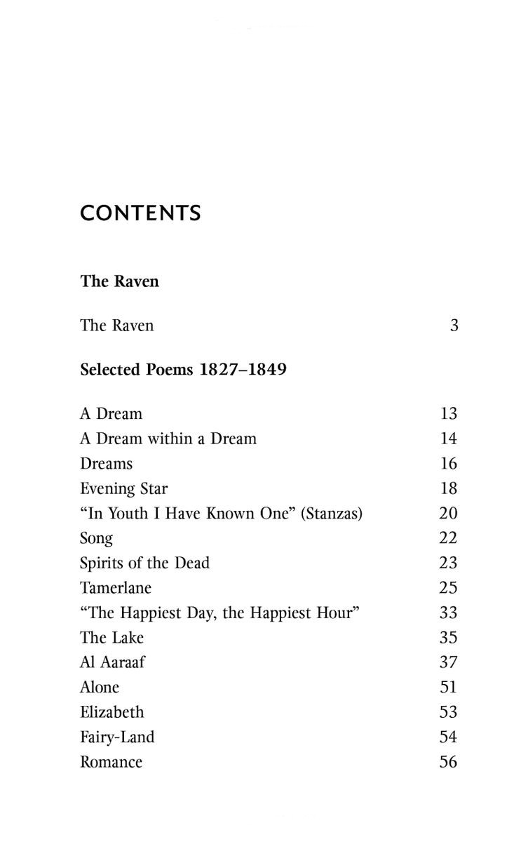 The Raven and Other Selected Poems