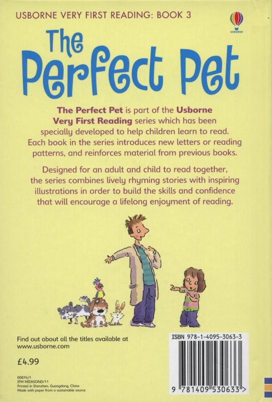 Usborne Very First Reading 3 The Perfect Pet
