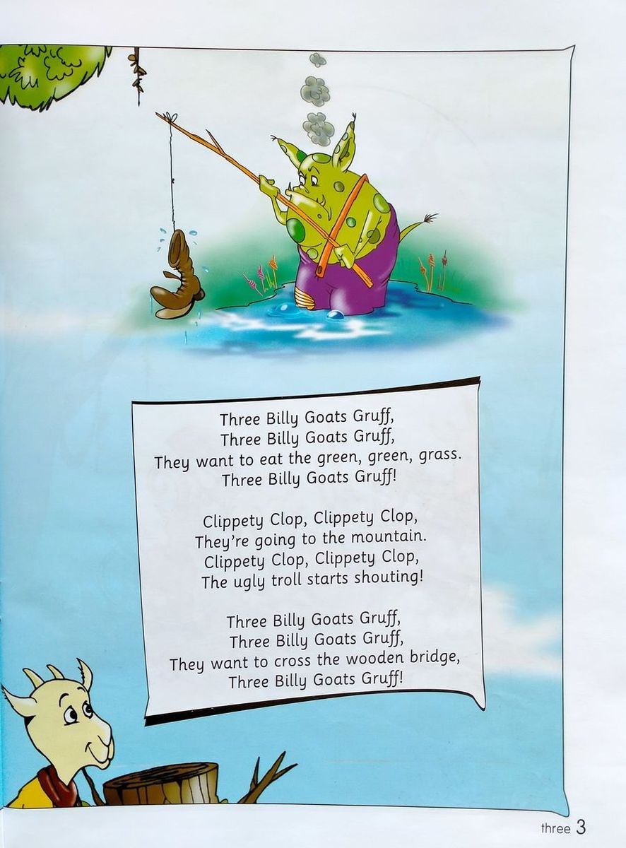 Primary Readers The Three Billy Goats Gruff Story Book