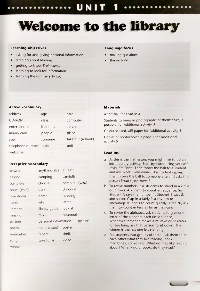 Brainwaves 2 Teacher's Book