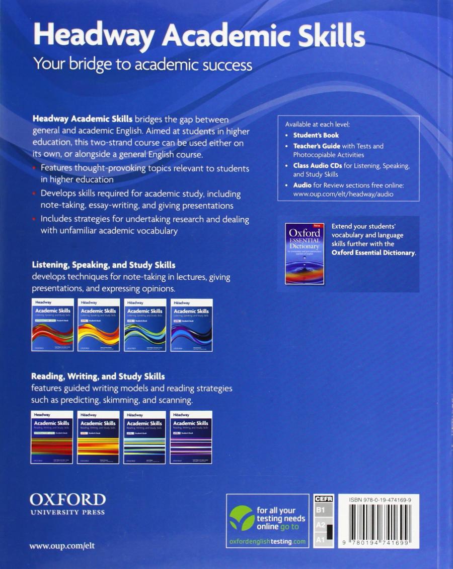 Headway Academic Skills Listening, Speaking and Study Skills  Intro Student's Book