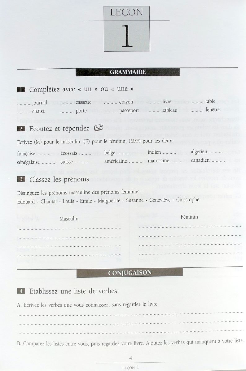 Mosaique niveau 1 Cahier d'exercices