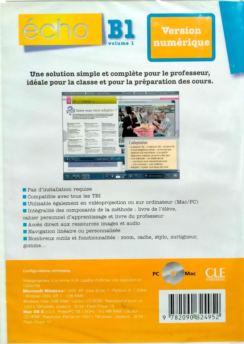 Echo Novelle edition B1.1 Version numerique CD pour TBI