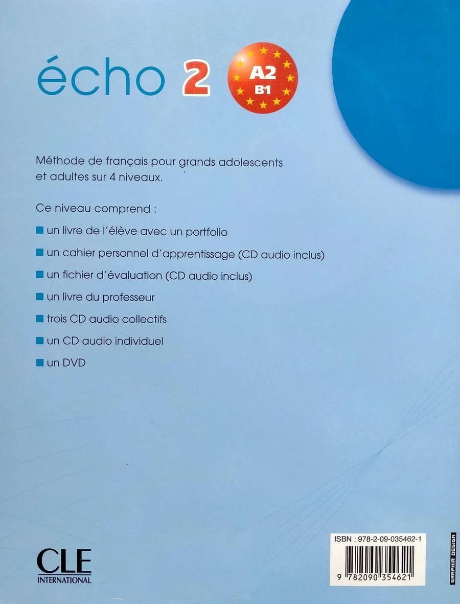 Echo 2 Cahier d'exercices + CD audio