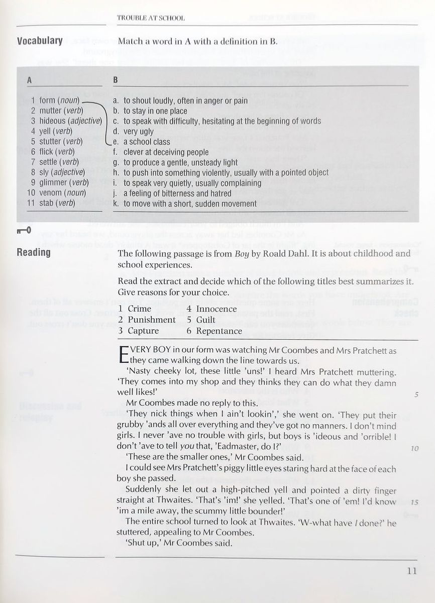 Making Headway Advanced Literature