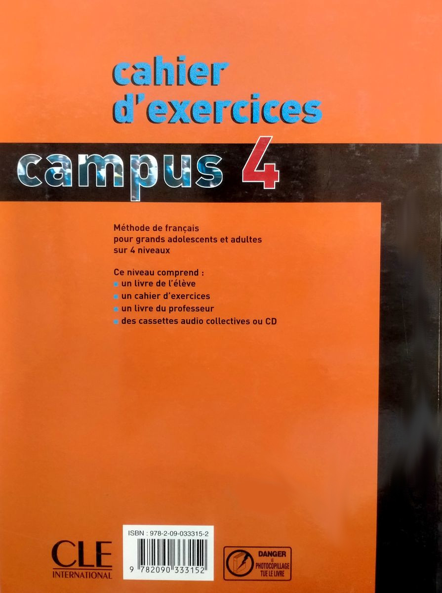 Campus 4 Cahier d'exercices