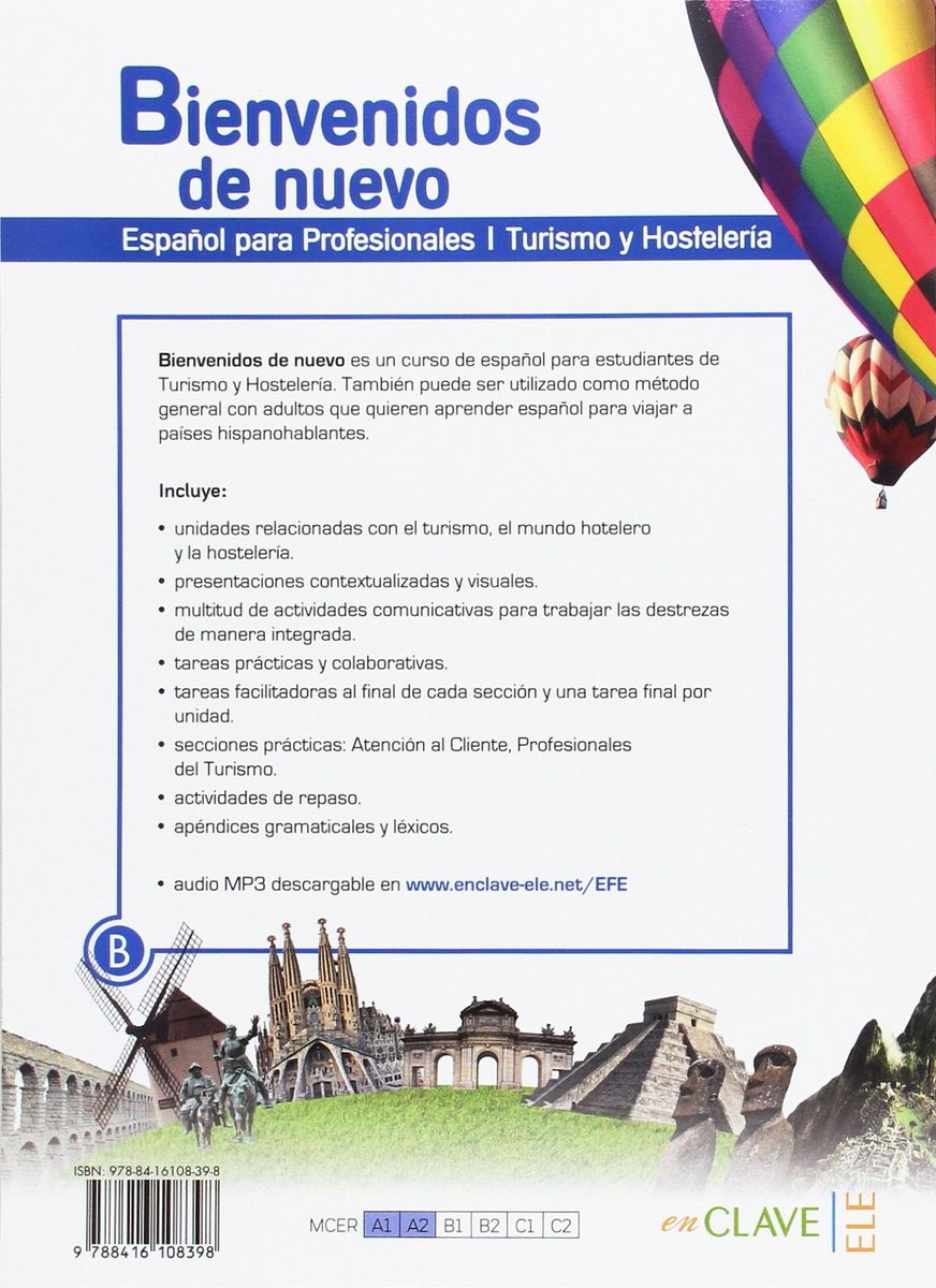 Bienvenidos de nuevo A1-A2 Libro del alumno + audio descargable