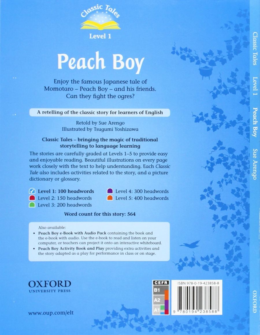 Classic Tales Level 1 Peach Boy with e-Book and Audio CD