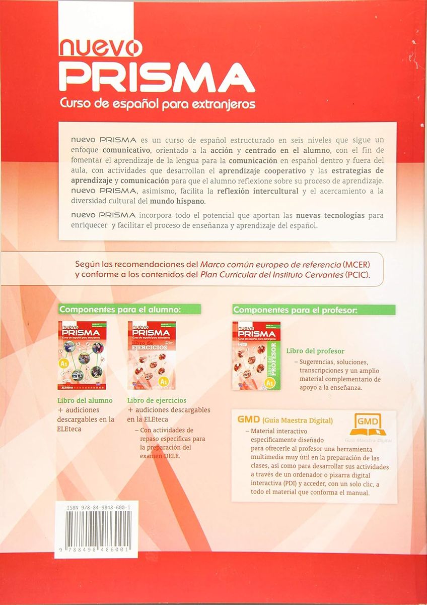Nuevo Prisma A1 Libro de Alumno Ampliada eBook + CD audio + Extension digital