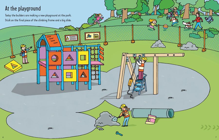 Usborne First Sticker Book Building Sites