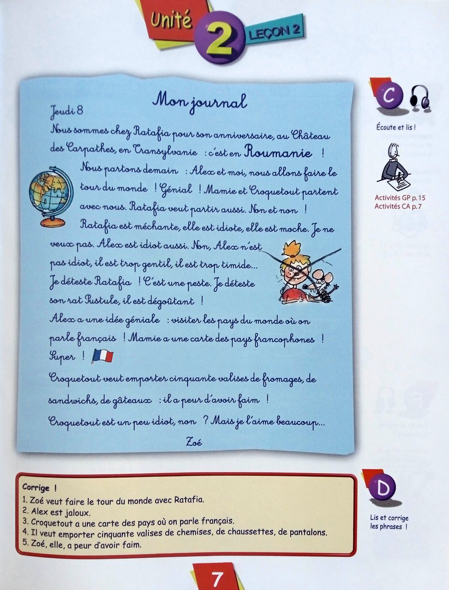 Alex et Zoe Plus 3 Livre de l'eleve + CD