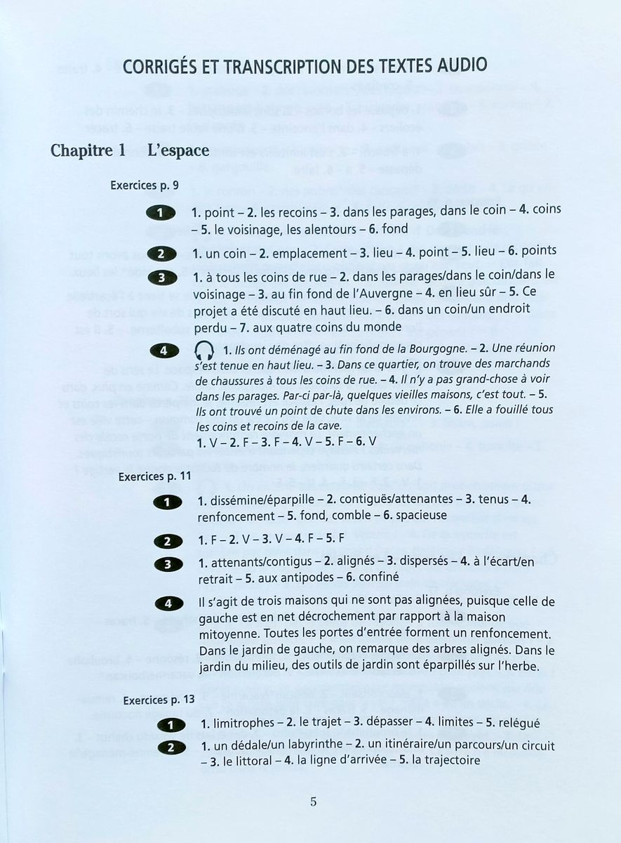 Vocabulaire Progressif du Francais Perfectionnement C1-C2 Corriges (ответы)