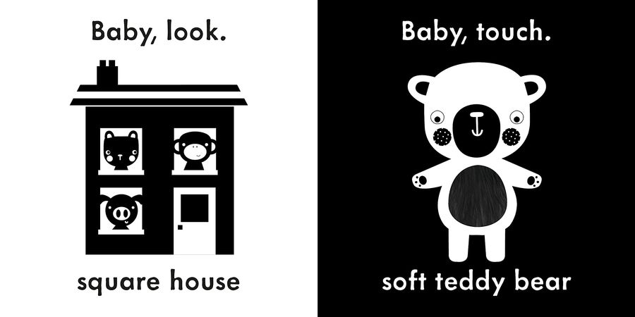 Baby Touch My First Book A black-and-white cloth book